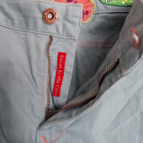 Apple bottoms embroidered demin capri size 17-18 nwt - Picture 6 of 11